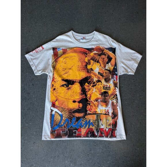 Backstock Co 1992 NBA Dream Team Michael Jordan AOP Graphic T-shirt Size Large - Picture 1 of 9